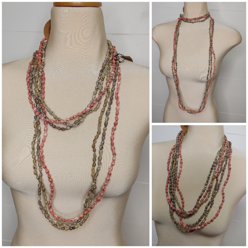 The Earth Collection multi-way shell necklace